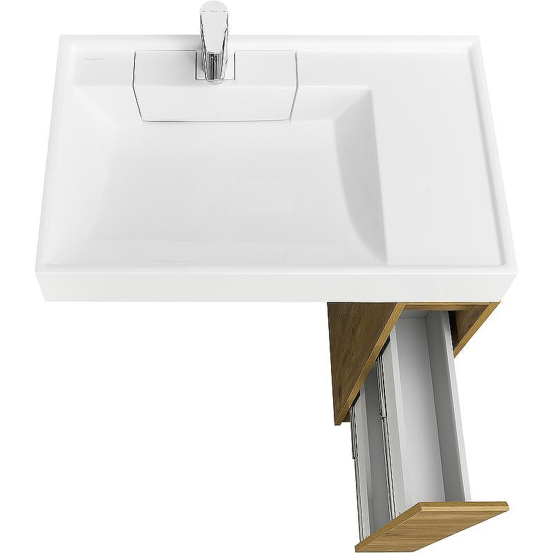 Тумба под раковину Aquaton Лондри 80 1A267101LHDR0 Дуб Рустикальный без фасада, купить, цена, заказать, магазин, доставка, скидка, промокод, купить, цена, заказать, магазин, доставка, скидка, промокод