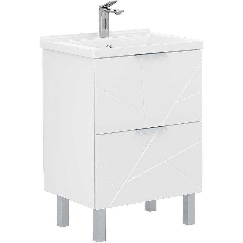 Тумба под раковину Volna Twing 60.2Y tnTWG60.2Y-01 Белая, купить, цена, заказать, магазин, доставка, скидка, промокод, купить, цена, заказать, магазин, доставка, скидка, промокод