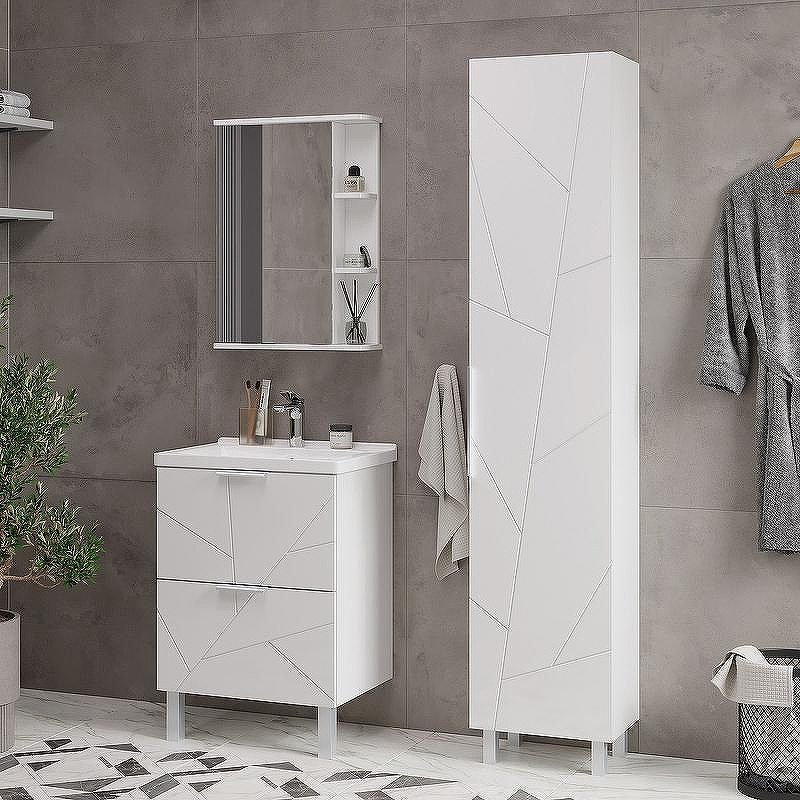 Тумба под раковину Volna Twing 60.2Y tnTWG60.2Y-01 Белая, купить, цена, заказать, магазин, доставка, скидка, промокод, купить, цена, заказать, магазин, доставка, скидка, промокод