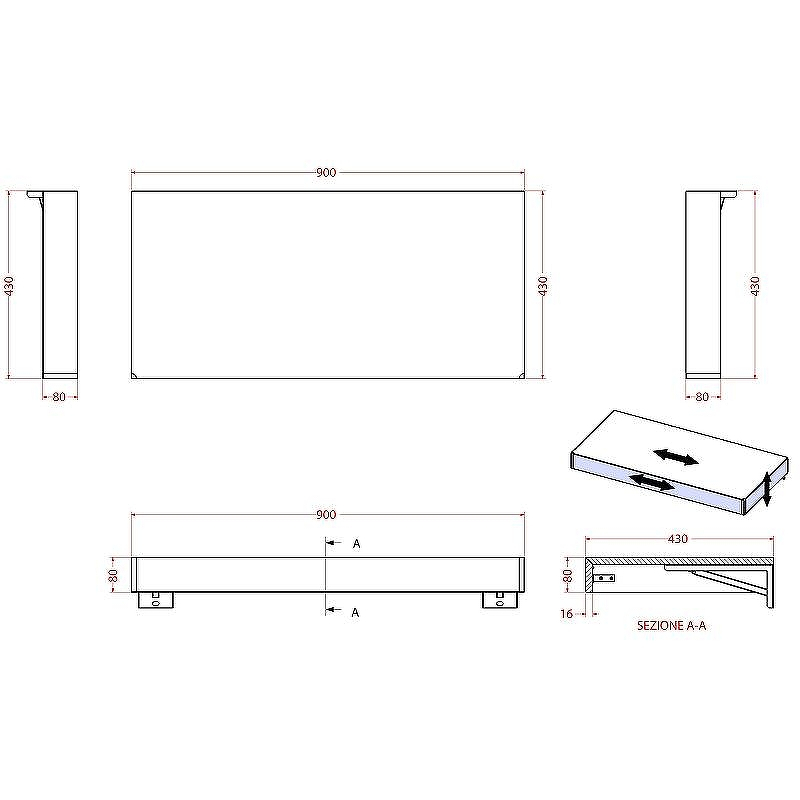 Консоль под раковину Cezares Tavolone 90 41581 Rovere tabacco, купить, цена, заказать, магазин, доставка, скидка, промокод, купить, цена, заказать, магазин, доставка, скидка, промокод