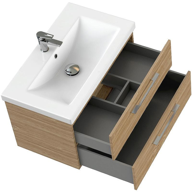 Тумба под раковину Cersanit Lara 80 64138 подвесная Орех, купить, цена, заказать, магазин, доставка, скидка, промокод, купить, цена, заказать, магазин, доставка, скидка, промокод