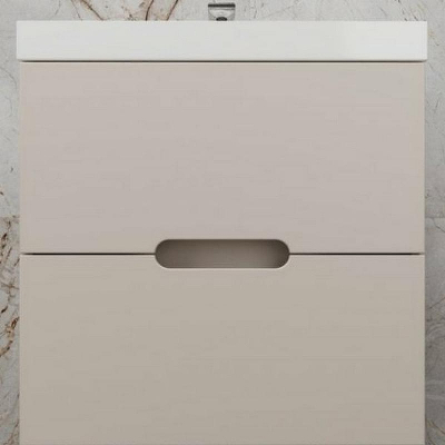 Тумба под раковину Style Line Матис 60 ЛС-00002310 подвесная Крем