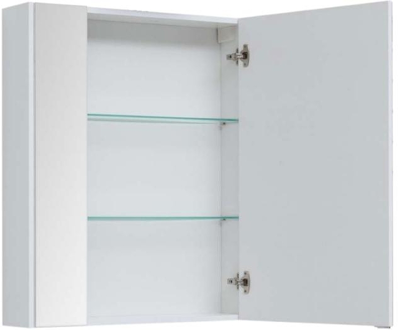 Зеркальный шкаф Aquanet Августа 75 210010 подвесной Белый, купить, цена, заказать, магазин, доставка, скидка, промокод, купить, цена, заказать, магазин, доставка, скидка, промокод