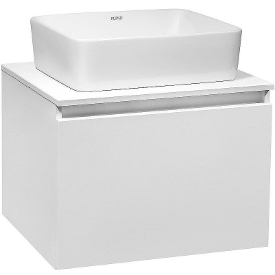 Тумба под раковину Runo Бари 60 00-00001473 подвесная Белая