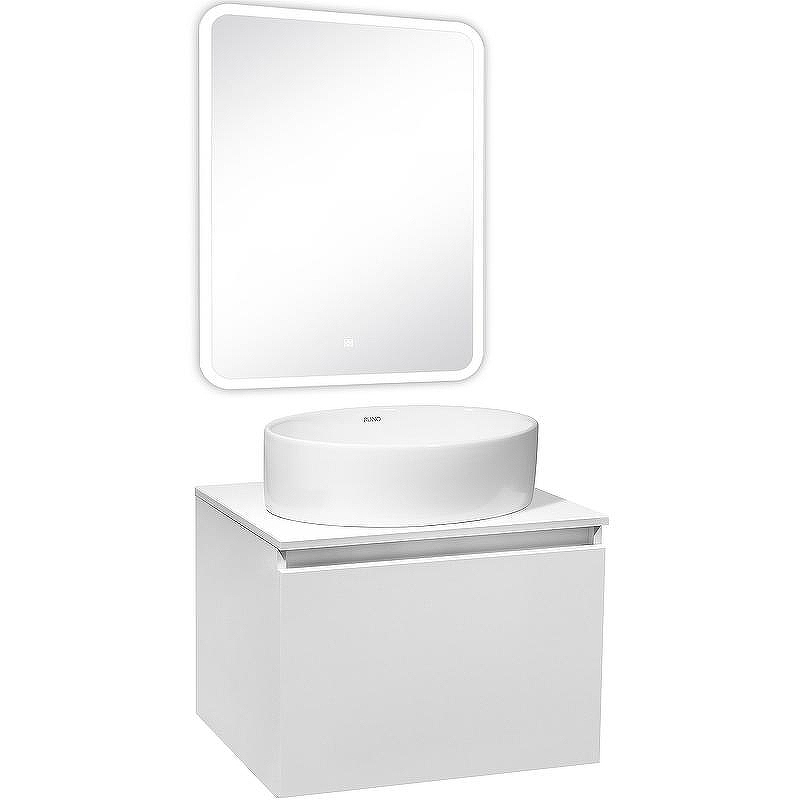 Тумба под раковину Runo Бари 60 00-00001473 подвесная Белая, купить, цена, заказать, магазин, доставка, скидка, промокод, купить, цена, заказать, магазин, доставка, скидка, промокод