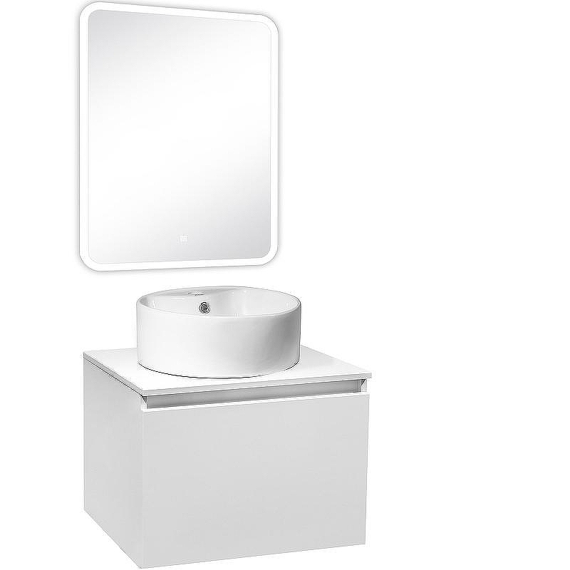 Тумба под раковину Runo Бари 60 00-00001473 подвесная Белая, купить, цена, заказать, магазин, доставка, скидка, промокод, купить, цена, заказать, магазин, доставка, скидка, промокод