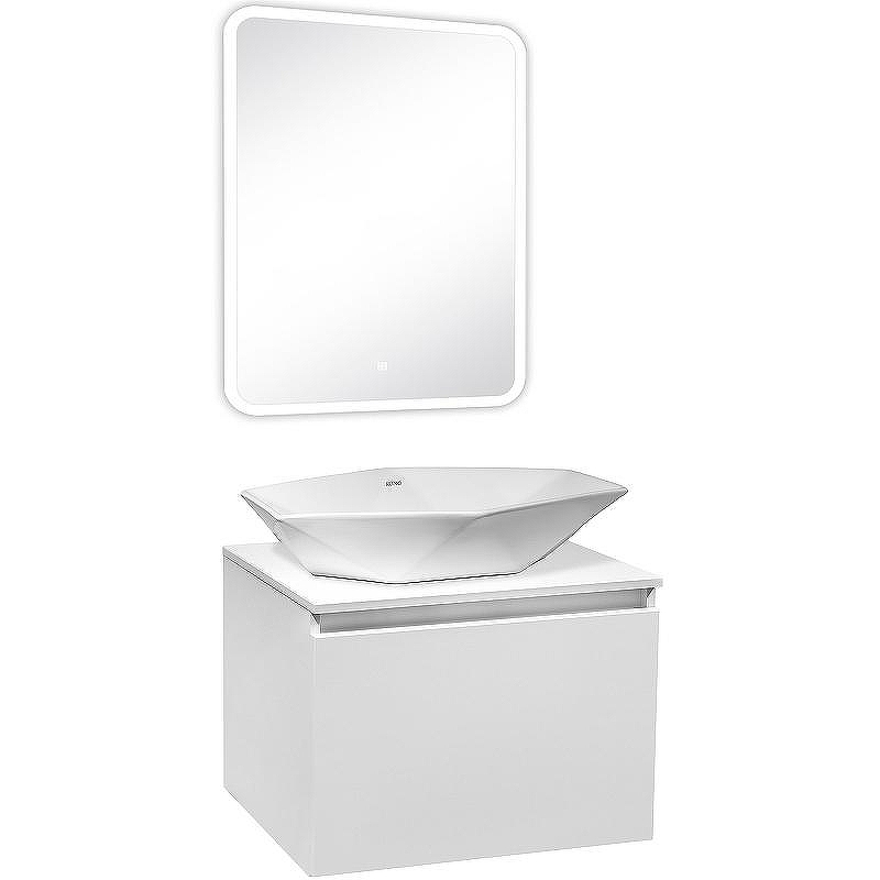 Тумба под раковину Runo Бари 60 00-00001473 подвесная Белая, купить, цена, заказать, магазин, доставка, скидка, промокод, купить, цена, заказать, магазин, доставка, скидка, промокод