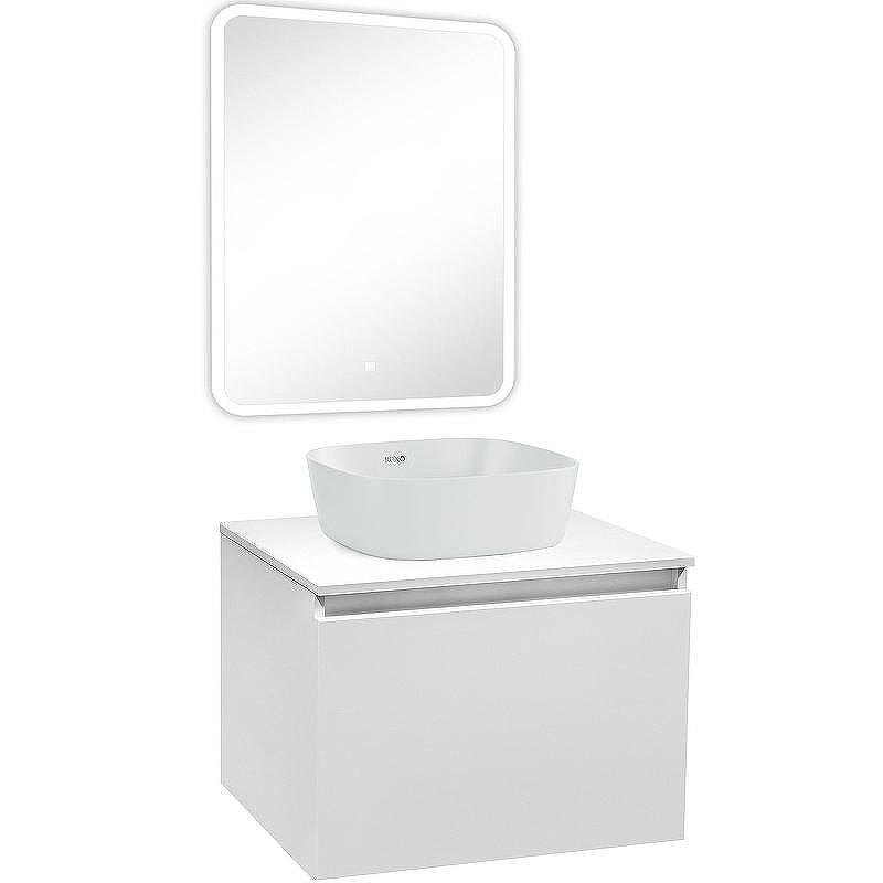 Тумба под раковину Runo Бари 60 00-00001473 подвесная Белая, купить, цена, заказать, магазин, доставка, скидка, промокод, купить, цена, заказать, магазин, доставка, скидка, промокод