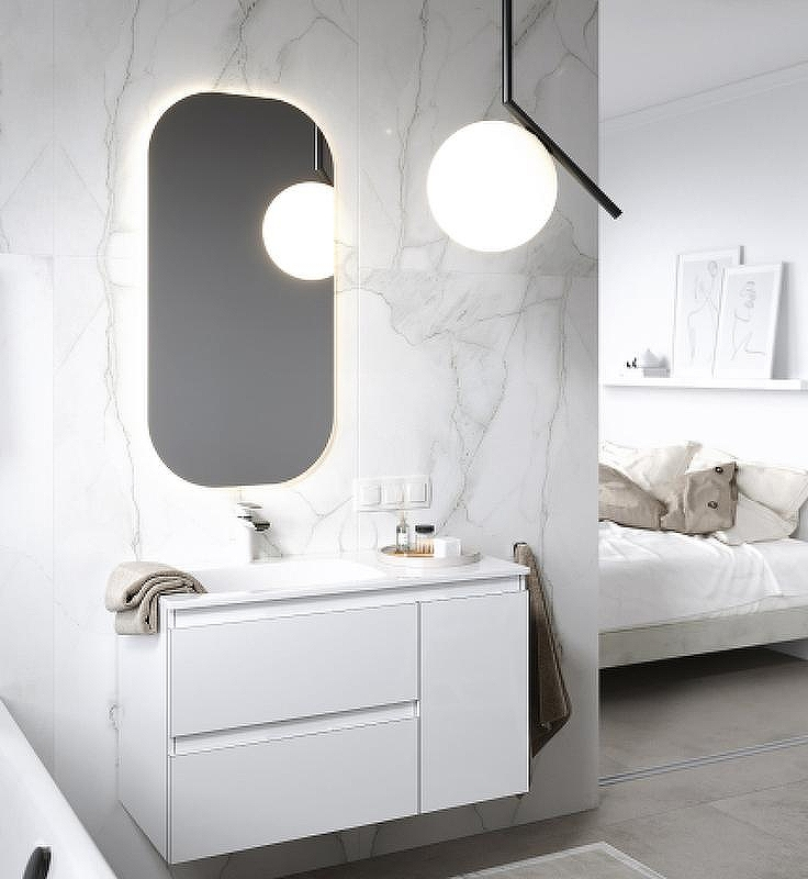 Зеркало Aqwella Soul 55 SOUL0255 с подсветкой с бесконтактным выключателем, купить, цена, заказать, магазин, доставка, скидка, промокод, купить, цена, заказать, магазин, доставка, скидка, промокод