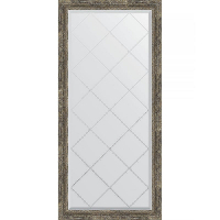 Зеркало Evoform Exclusive-G 135х73 BY 4264 с гравировкой в багетной раме - Старое дерево с плетением 70, купить, цена, заказать, магазин, доставка, скидка, промокод, купить, цена, заказать, магазин, доставка, скидка, промокод