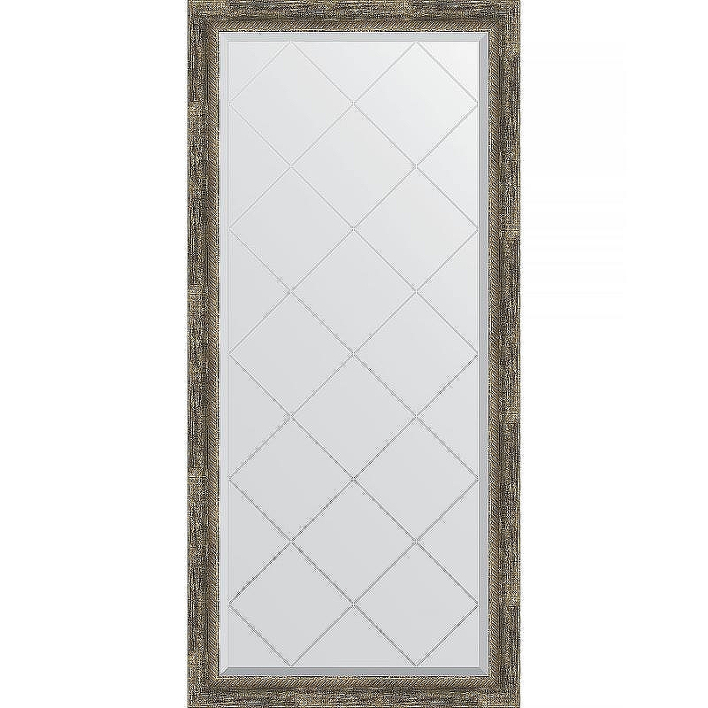 Зеркало Evoform Exclusive-G 135х73 BY 4264 с гравировкой в багетной раме - Старое дерево с плетением 70, купить, цена, заказать, магазин, доставка, скидка, промокод, купить, цена, заказать, магазин, доставка, скидка, промокод