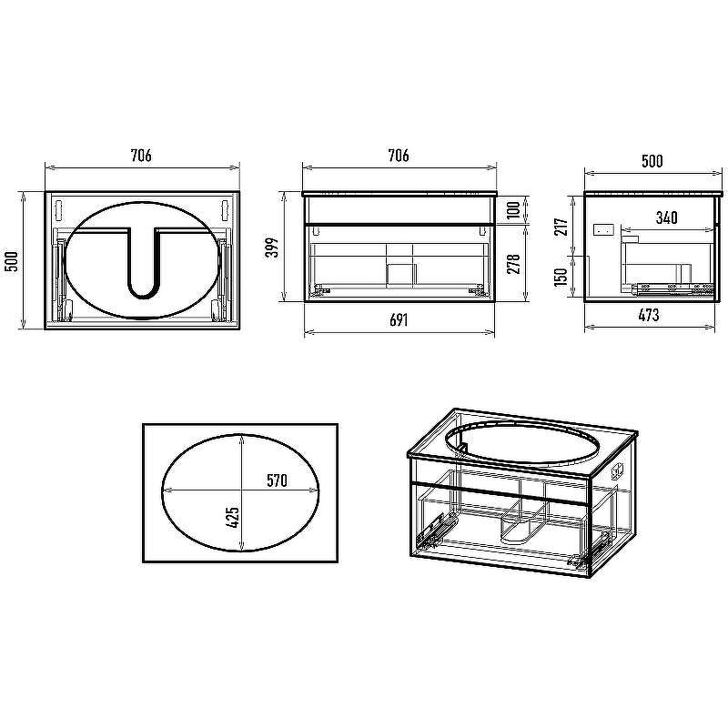 Тумба с раковиной Brevita Enfida 70 УТ000022704 подвесная Зеленая матовая, купить, цена, заказать, магазин, доставка, скидка, промокод, купить, цена, заказать, магазин, доставка, скидка, промокод