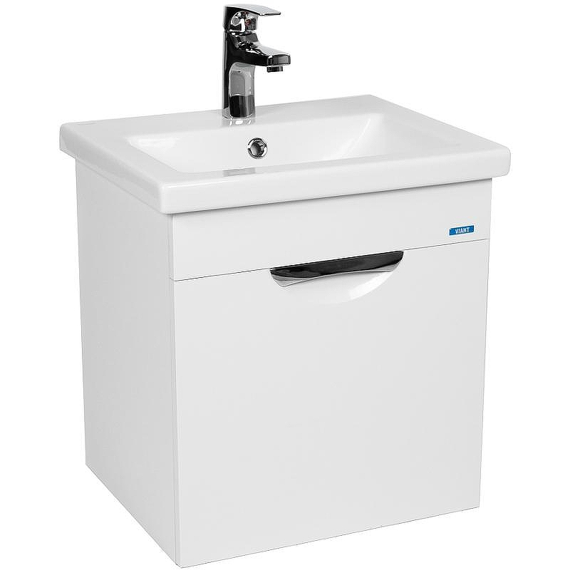 Тумба под раковину VIANT Барселона 50 VBAR50CO-T1YP подвесная Белая, купить, цена, заказать, магазин, доставка, скидка, промокод, купить, цена, заказать, магазин, доставка, скидка, промокод