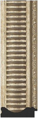 Зеркало Evoform Exclusive Floor 202х112 BY 6161 с фацетом в багетной раме - Серебряный акведук 93