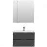 Комплект мебели для ванной Aquanet Алвита 80 241387 подвесной Серый антрацит, купить, цена, заказать, магазин, доставка, скидка, промокод, купить, цена, заказать, магазин, доставка, скидка, промокод