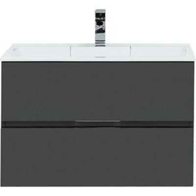 Комплект мебели для ванной Aquanet Алвита 80 241387 подвесной Серый антрацит