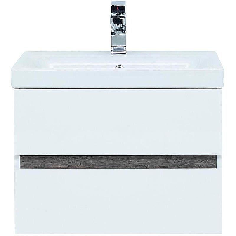 Комплект мебели для ванной Aquanet Беркли 50 258776 подвесной Белый глянец Дуб рошелье, купить, цена, заказать, магазин, доставка, скидка, промокод, купить, цена, заказать, магазин, доставка, скидка, промокод