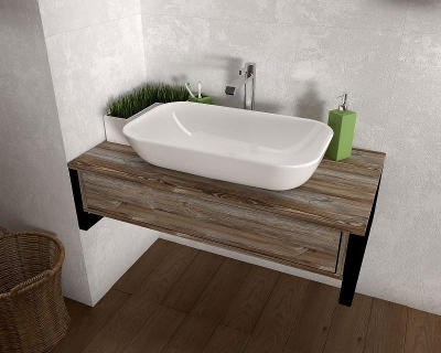 Тумба под раковину 1MarKa Grunge Loft 100П У85847 подвесная Дуб намибия