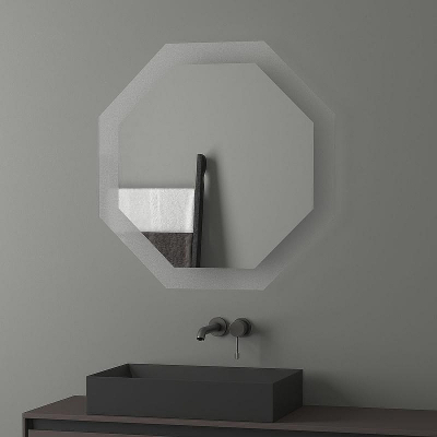 Зеркало Evoform Ledshine 80x80 BY 2505 с подсветкой 25.5 W - без выключателя - нейтральный белый свет