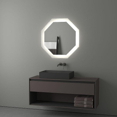 Зеркало Evoform Ledshine 80x80 BY 2505 с подсветкой 25.5 W - без выключателя - нейтральный белый свет