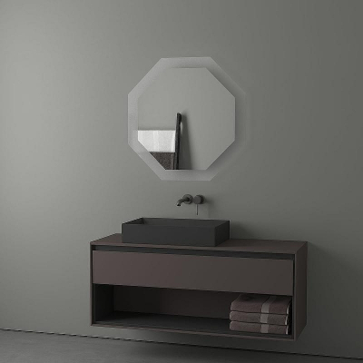 Зеркало Evoform Ledshine 80x80 BY 2505 с подсветкой 25.5 W - без выключателя - нейтральный белый свет