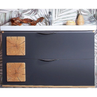 Тумба под раковину Бриклаер Форест 100 4627125414664 подвесная Дуб золотой Антрацит, купить, цена, заказать, магазин, доставка, скидка, промокод, купить, цена, заказать, магазин, доставка, скидка, промокод