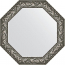 Зеркало Evoform Octagon 79х79 BY 3834 в багетной раме - Византия серебро 99, купить, цена, заказать, магазин, доставка, скидка, промокод, купить, цена, заказать, магазин, доставка, скидка, промокод