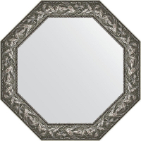 Зеркало Evoform Octagon 79х79 BY 3834 в багетной раме - Византия серебро 99, купить, цена, заказать, магазин, доставка, скидка, промокод, купить, цена, заказать, магазин, доставка, скидка, промокод