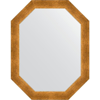 Зеркало Evoform Octagon 55x70 BY 7038 в багетной раме - Травленое золото 59, купить, цена, заказать, магазин, доставка, скидка, промокод, купить, цена, заказать, магазин, доставка, скидка, промокод