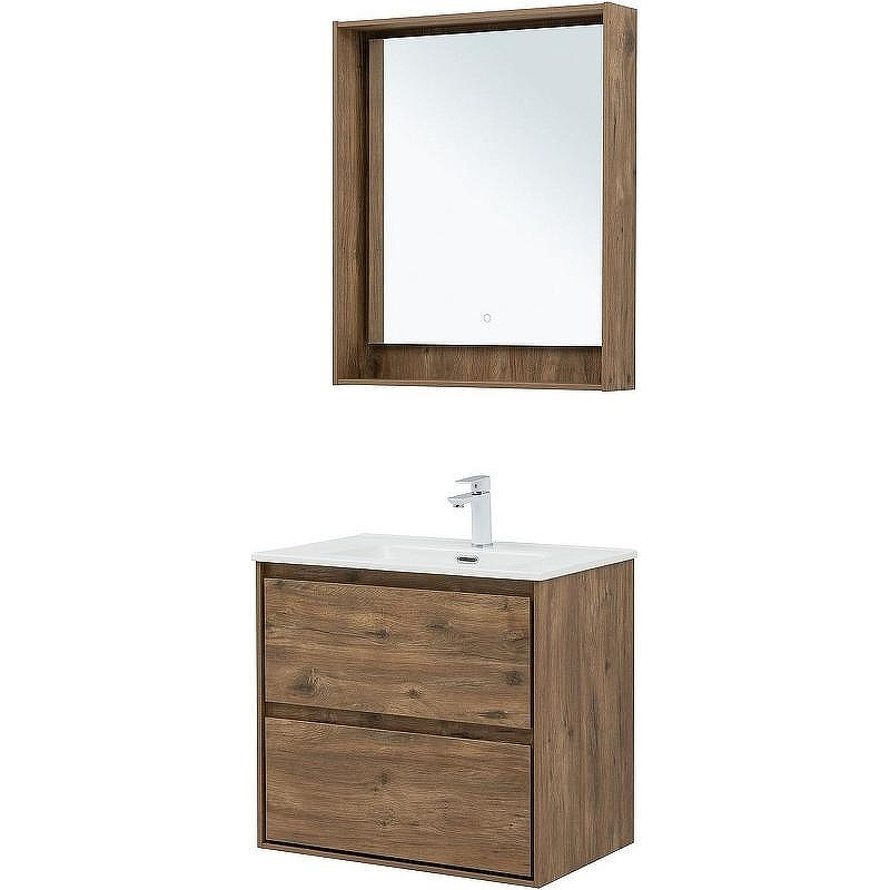 Тумба под раковину Aquanet Милан 70 336378 подвесная Дуб рустикальный, купить, цена, заказать, магазин, доставка, скидка, промокод, купить, цена, заказать, магазин, доставка, скидка, промокод