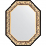 Зеркало Evoform Polygon 90х70 BY 7243 в багетной раме - Барокко золото 106, купить, цена, заказать, магазин, доставка, скидка, промокод, купить, цена, заказать, магазин, доставка, скидка, промокод