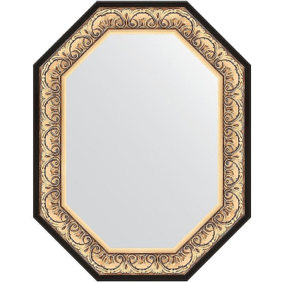 Зеркало Evoform Polygon 90х70 BY 7243 в багетной раме - Барокко золото 106