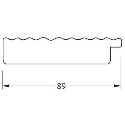 Зеркало Evoform Polygon 86х66 BY 7299 в багетной раме - Красная волна 89