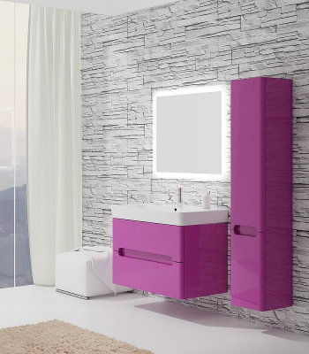 Шкаф пенал SanVit Форма 32 pforma в цвете Ral подвесной Капучино