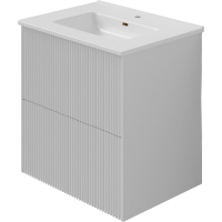 Тумба под раковину La Fenice Terra Twin 60 FNC-01-TER-B-60-2 подвесная Белая матовая, купить, цена, заказать, магазин, доставка, скидка, промокод, купить, цена, заказать, магазин, доставка, скидка, промокод