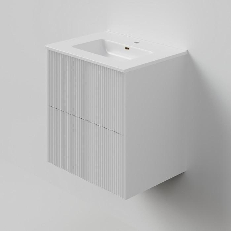 Тумба под раковину La Fenice Terra Twin 60 FNC-01-TER-B-60-2 подвесная Белая матовая, купить, цена, заказать, магазин, доставка, скидка, промокод, купить, цена, заказать, магазин, доставка, скидка, промокод