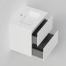 Тумба под раковину La Fenice Terra Twin 60 FNC-01-TER-B-60-2 подвесная Белая матовая, купить, цена, заказать, магазин, доставка, скидка, промокод, купить, цена, заказать, магазин, доставка, скидка, промокод