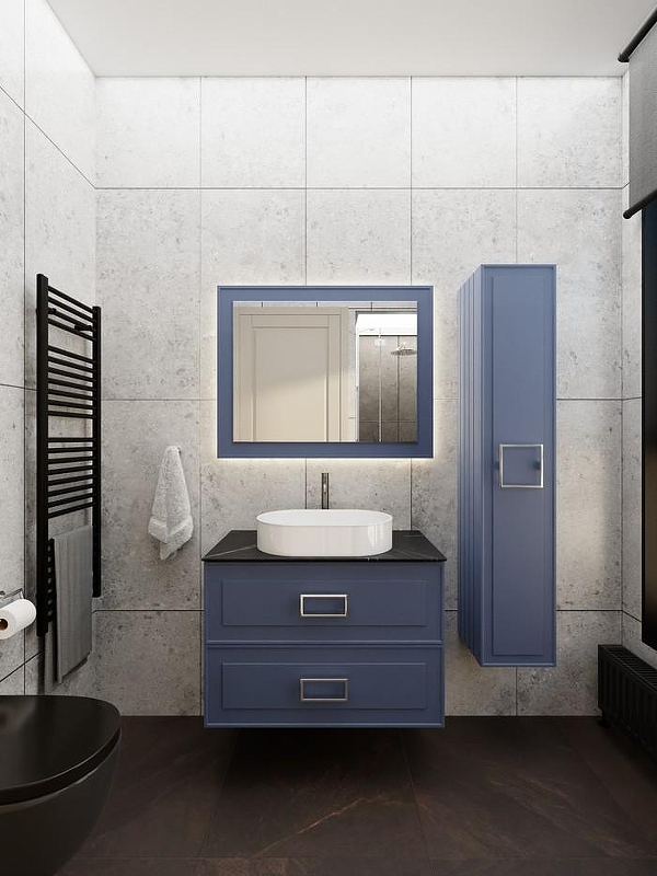 Тумба под раковину La Fenice Cubo Twin 100 FNC-01-CUB-BG-100-2 подвесная Синяя матовая, купить, цена, заказать, магазин, доставка, скидка, промокод, купить, цена, заказать, магазин, доставка, скидка, промокод