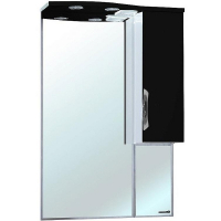 Зеркало со шкафом Bellezza Лагуна 65 R 4612110001042 с подсветкой R Черное Белое, купить, цена, заказать, магазин, доставка, скидка, промокод, купить, цена, заказать, магазин, доставка, скидка, промокод