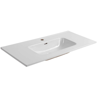 Тумба с раковиной Aquatek Вега 100 AQ77100-LG подвесная Серый туман