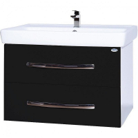 Тумба под раковину Bellezza Рокко 70 4635311670046 подвесная Черная Белая, купить, цена, заказать, магазин, доставка, скидка, промокод, купить, цена, заказать, магазин, доставка, скидка, промокод