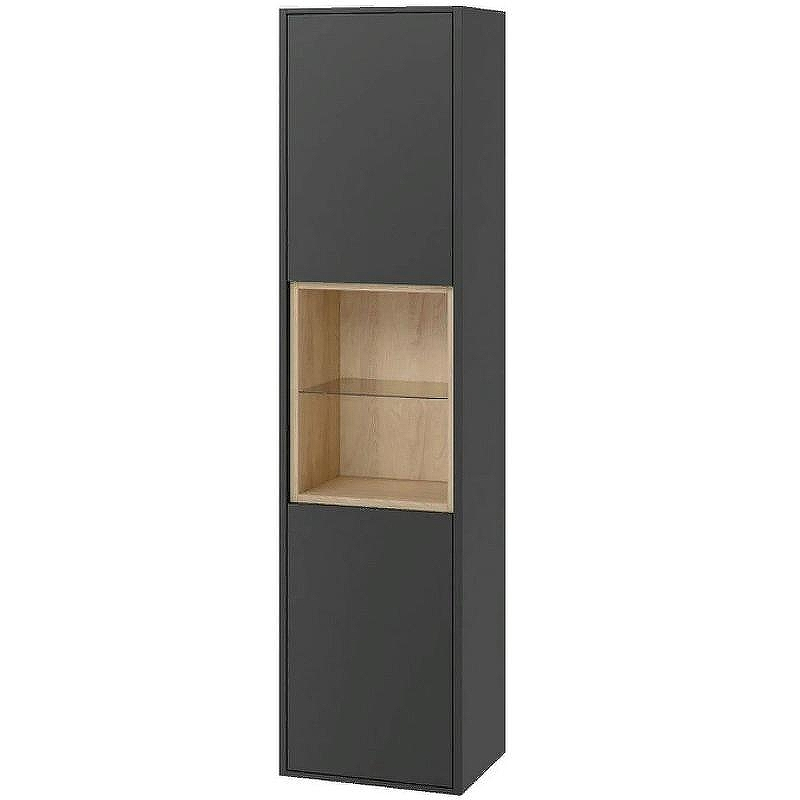 Шкаф пенал Excellent Tuto 40 MLEX.0201.400.GRBL подвесной Серый Дуб, купить, цена, заказать, магазин, доставка, скидка, промокод, купить, цена, заказать, магазин, доставка, скидка, промокод