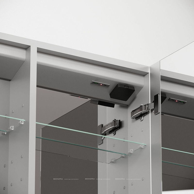 Зеркальный шкаф Sancos Evoke 100 SC80100 с подсветкой цвет Серый, купить, цена, заказать, магазин, доставка, скидка, промокод, купить, цена, заказать, магазин, доставка, скидка, промокод