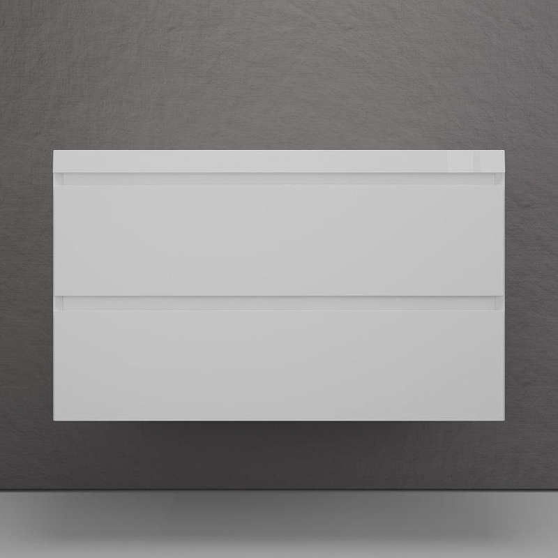 Тумба под раковину Style Line Манхэттен 100 ЛС-00002356 подвесная цвет Белый матовый, купить, цена, заказать, магазин, доставка, скидка, промокод, купить, цена, заказать, магазин, доставка, скидка, промокод