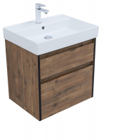 Тумба под раковину Logan Forest 60 343910 подвесная цвет Дуб рустикальный, купить, цена, заказать, магазин, доставка, скидка, промокод, купить, цена, заказать, магазин, доставка, скидка, промокод