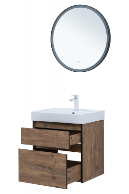 Тумба под раковину Logan Forest 60 343910 подвесная цвет Дуб рустикальный