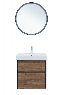 Тумба под раковину Logan Forest 60 343910 подвесная цвет Дуб рустикальный