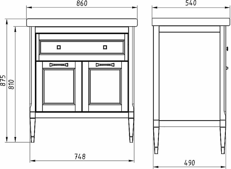 Комплект мебели для ванной ASB-Woodline Гранда 85 Антикварный орех, купить, цена, заказать, магазин, доставка, скидка, промокод, купить, цена, заказать, магазин, доставка, скидка, промокод