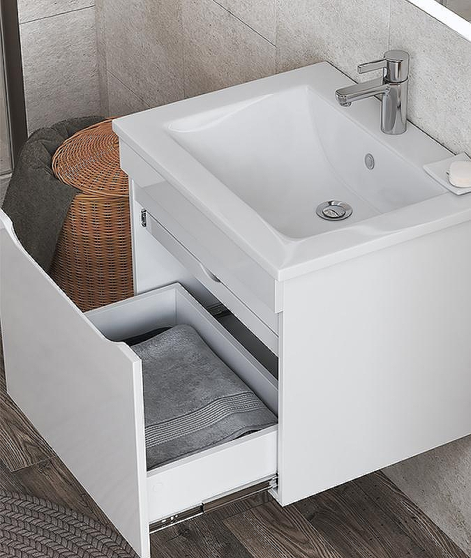 Тумба под раковину Vigo Grani 60 tp.GRI.ELI.60.1Y подвесная Белая, купить, цена, заказать, магазин, доставка, скидка, промокод, купить, цена, заказать, магазин, доставка, скидка, промокод