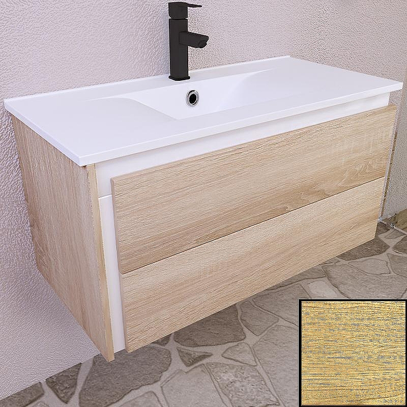 Тумба с раковиной SanVit Линк 80 klink080 с фактурой под дерево подвесная Карпатская ель, купить, цена, заказать, магазин, доставка, скидка, промокод, купить, цена, заказать, магазин, доставка, скидка, промокод